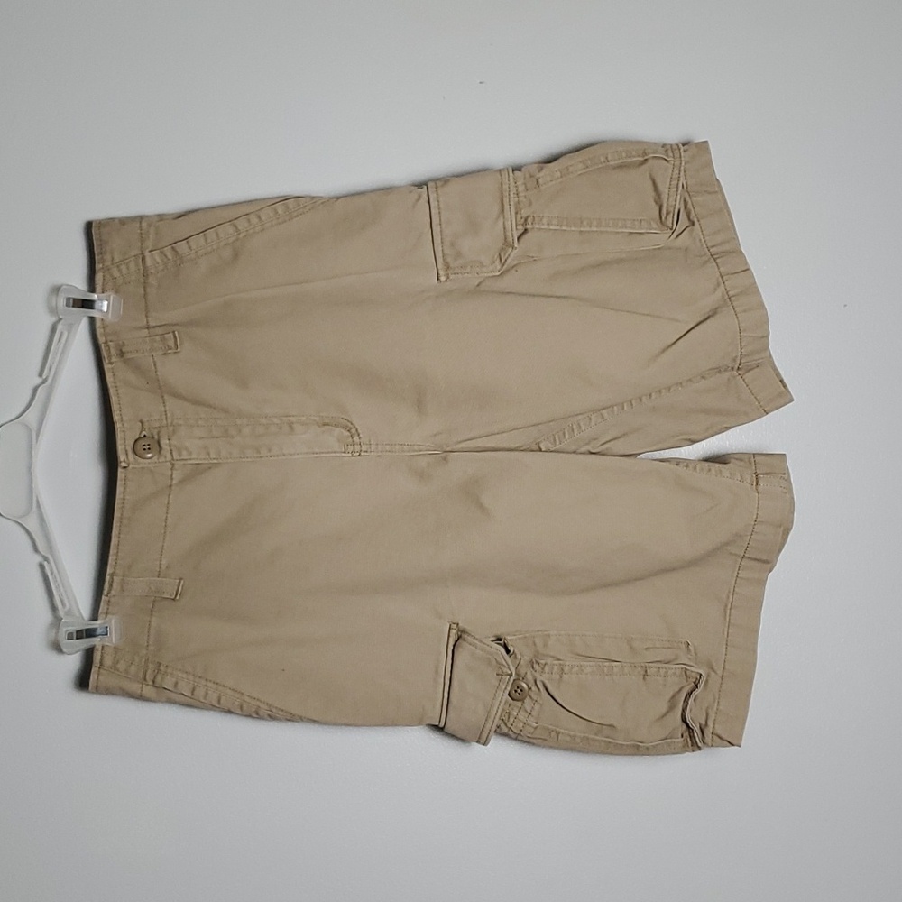 Faded Glory Tan Khaki Cargo Shorts
